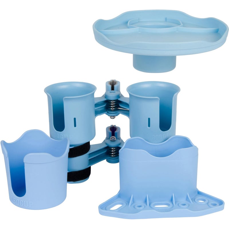 ROBOCUP, Light Blue EZ-Spring, Updated Version, Best Cup Holder for Drinks, Fishing Rod/Pole, Boat, Beach Chair, Golf Cart, Wheelchair, Walker, Drum Sticks, Microphone Stand - Image 5